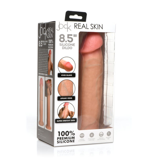 Jock 8.5" Realistic Skin Silicone Dildo Light