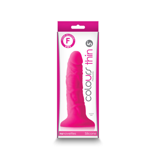 Colours Pleasures Thin 5" Dildo Pink