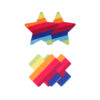 Pretty Pasties Pride Cross & Star Rainbow 2 Pair - Image 2
