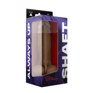 Model A 9.5" Liquid Silicone Dong W/Balls Oak
