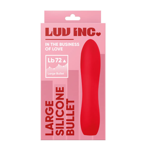 Lb72 Large Silicone Bullet Red