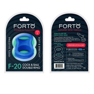 F-20: Balls Stretcher Liquid Silicone 60/77Mm Blue