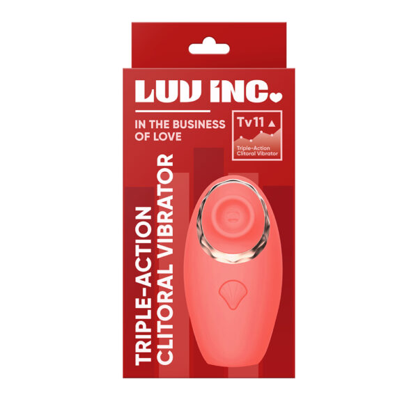 Tv11: Triple-Action Clitoral Vibrator Coral