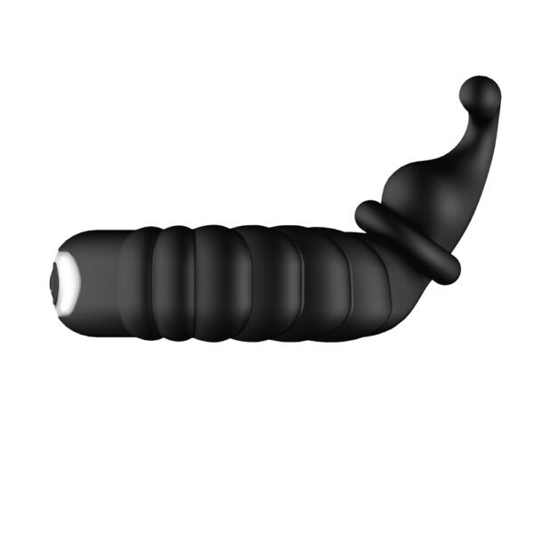 F-24: Textured Vibrating Cockring Black - Image 3