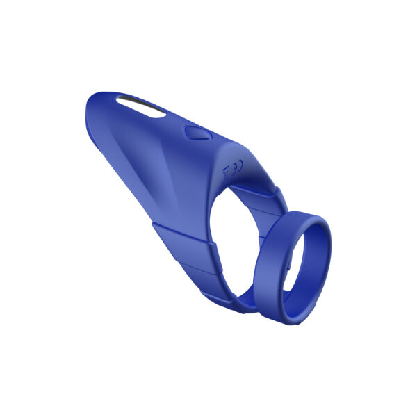 Forto F-48: Vibrating Perineum Double C-Ring Blue - Image 3