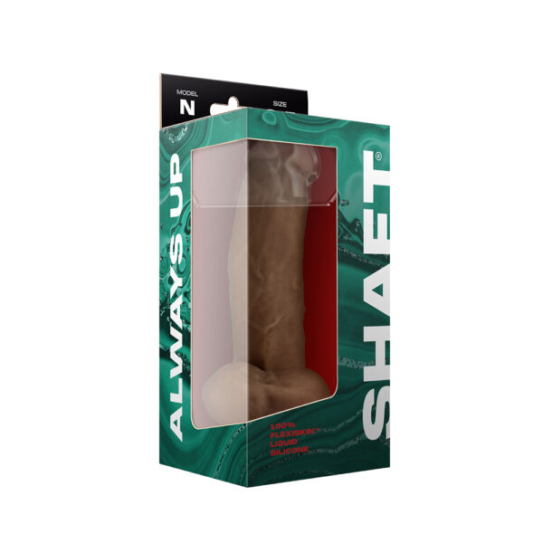 Model N 8.5&Quot; Liquid Silicone Dong W/Balls Oak