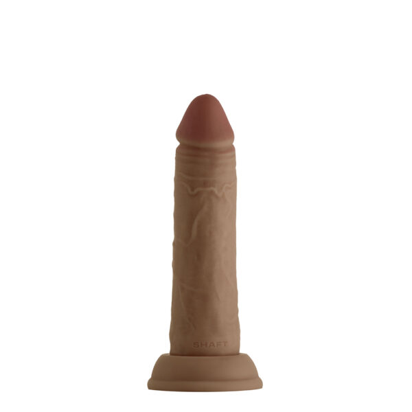 Model J Shaft 6.5'' Liquid Silicone Dong Oak - Image 3