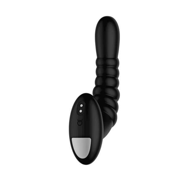 Ribbed Pro Vibrating Massager Black - Image 2