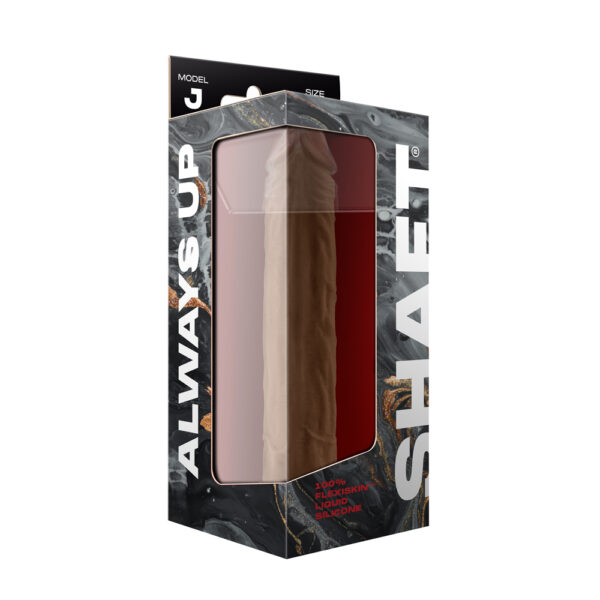 Model J 9.5" Liquid Silicone Dong Oak