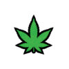 Green Glitter Leaf Pin - Image 2