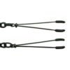 Black Tweezer Clamp W/ Link Chain - Image 3