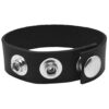 Rock Solid Leather 3 Snap Black - Image 3