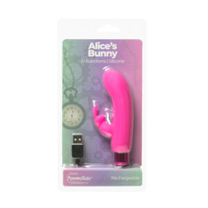 Powerbullet Alice’s Bunny 4'' Bullet 10 Function Pink