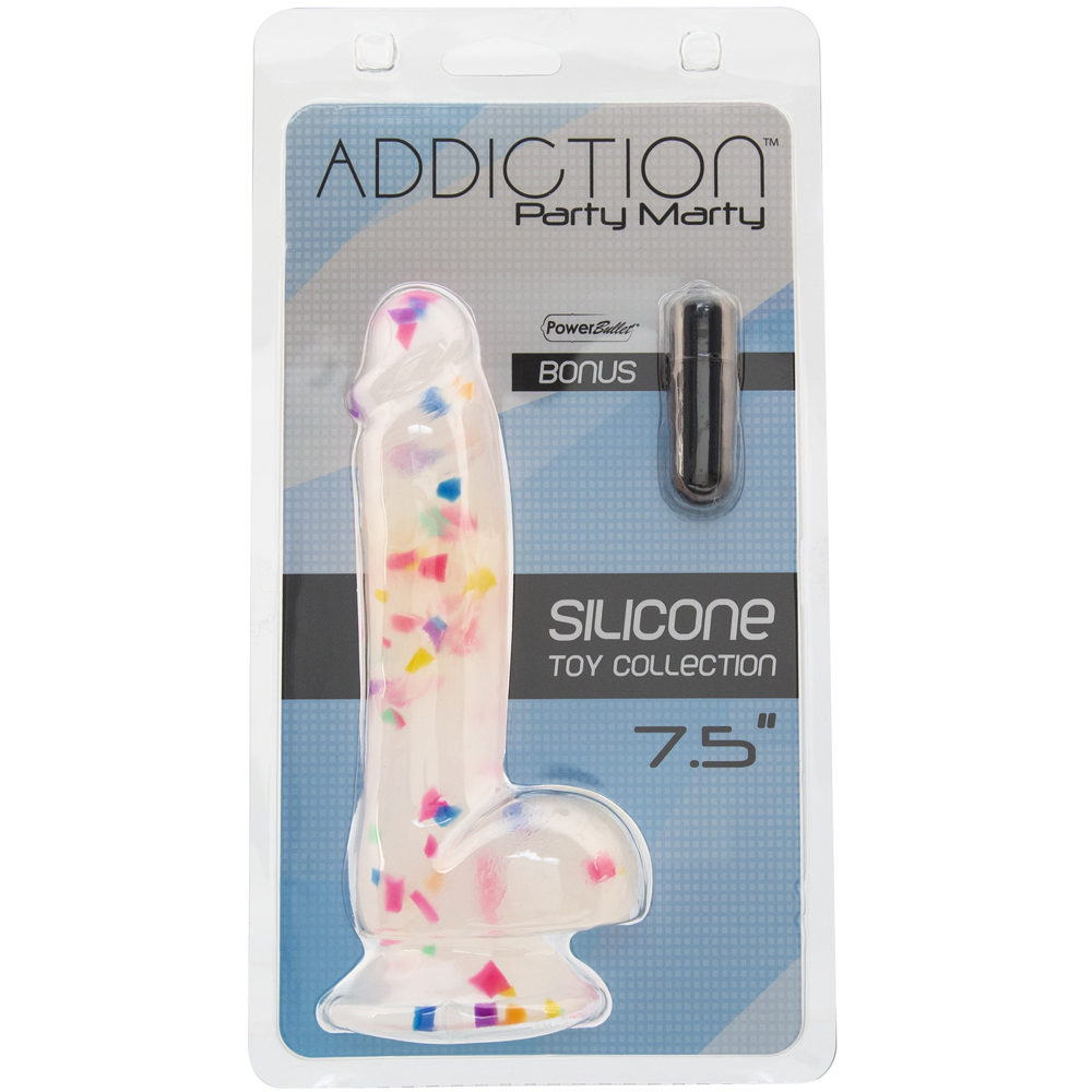 Addiction Party Marty 7.5'' Frost And Confetti With Bonus Bullet 1 Addiction Party Marty 7.5'' Frost And Confetti With Bonus Bullet