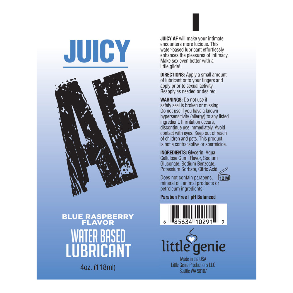 Af Lube Blue Raspberry 4 oz. 2 Af Lube Blue Raspberry 4 oz. - Image 2