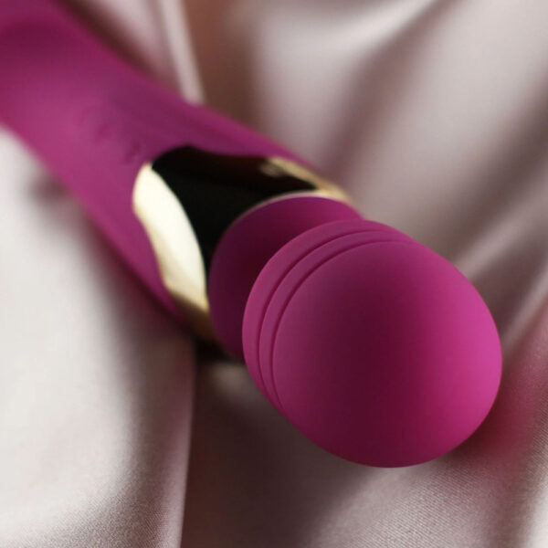 Mila Medium Wand Vibrator Burgundy - Image 3