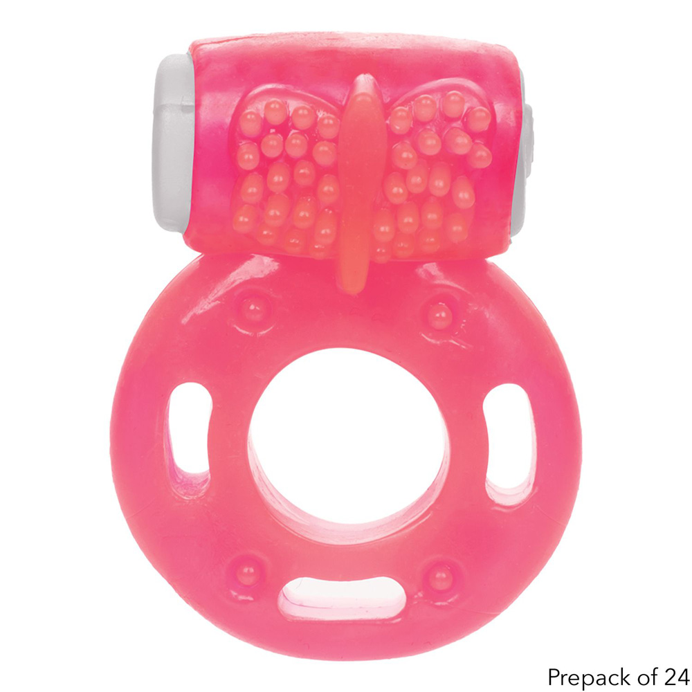 Foil Pack Vibrating Ring Pink 24 Pack 2 Foil Pack Vibrating Ring Pink 24 Pack - Image 2
