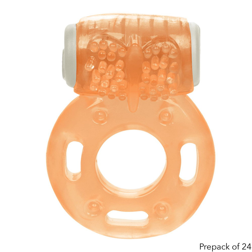 Foil Pack Vibrating Ring Orange 24 Pack 2 Foil Pack Vibrating Ring Orange 24 Pack - Image 2