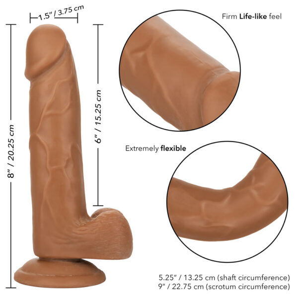 Size Queen 6" Brown - Image 3