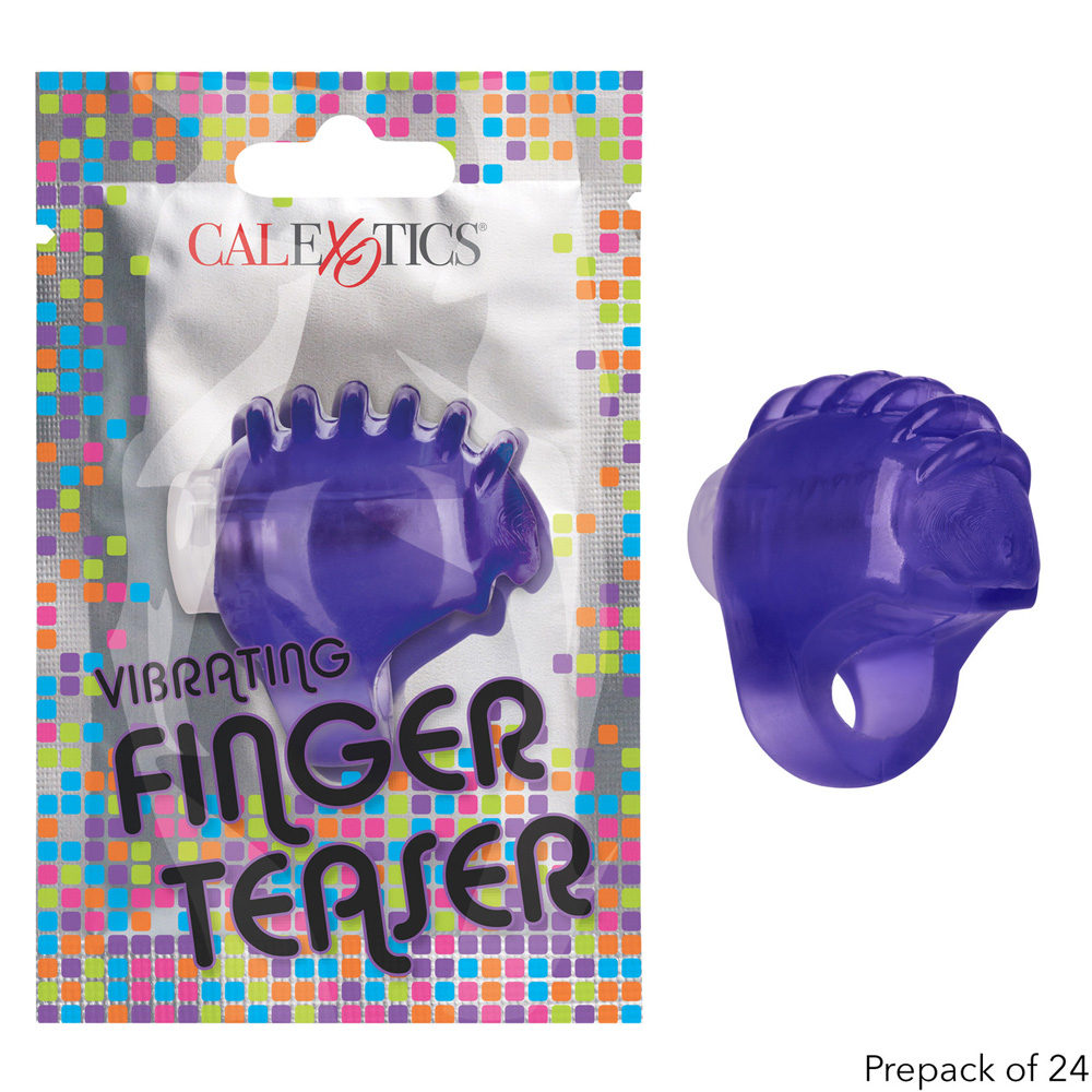 Foil Pack Vibrating Finger Teaser Prepack Of 24 Purple 1 Foil Pack Vibrating Finger Teaser Prepack Of 24 Purple