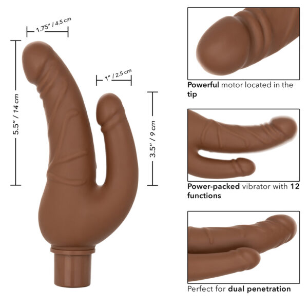 Rechargeable Power Stud Over & Under Brown - Image 3