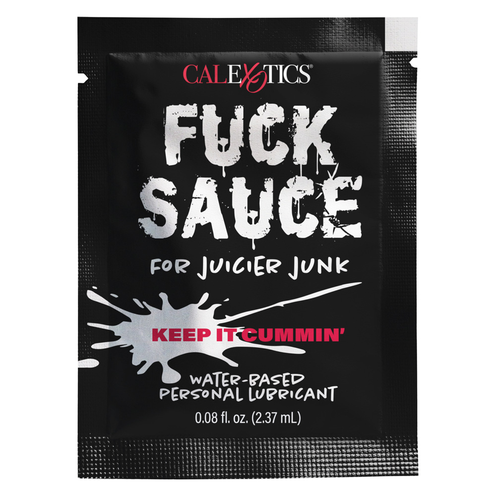Fuck Sauce Water-Based Personal Lubricant .08 oz. Sachet 250 Piece Prepack 1 Fuck Sauce Water-Based Personal Lubricant .08 oz. Sachet 250 Piece Prepack