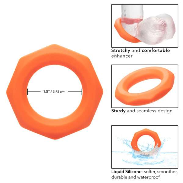 Alpha Liquid Silicone Sexagon Ring - Image 3