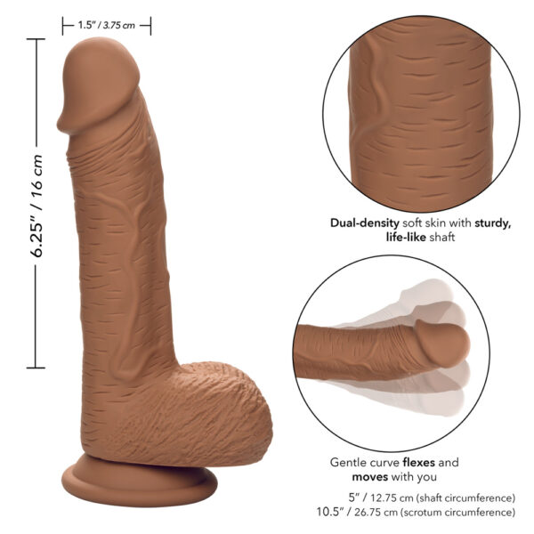 Dual Density Silicone Studs 6.25" Brown - Image 3