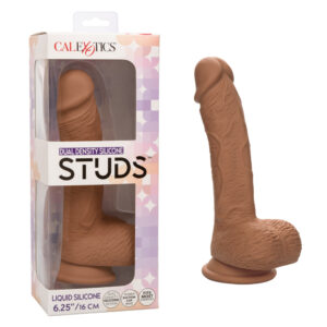 Dual Density Silicone Studs 6.25" Brown