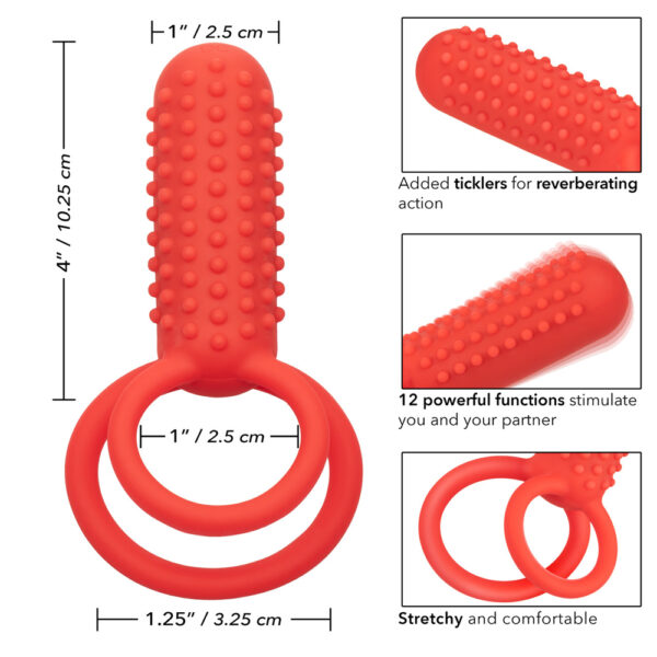 Silicone Rechargeable Vertical Dual Enhancer - Image 3