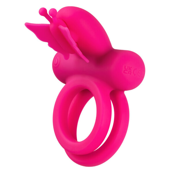 Silicone Rechargeable Butterfly Dual Ring - Image 2