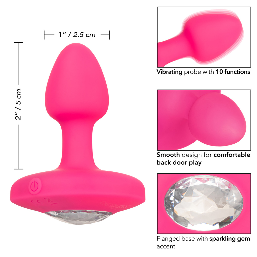 Cheeky Gems Small Rechargeable Vibrating Probe Pink 3 Cheeky Gems Small Rechargeable Vibrating Probe Pink - Image 3