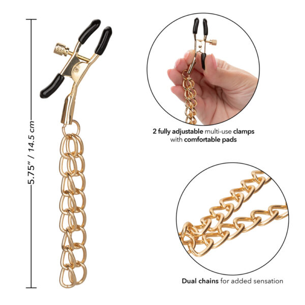 Ride 'Em Premium Denim Collection Nipple Clamps - Image 3