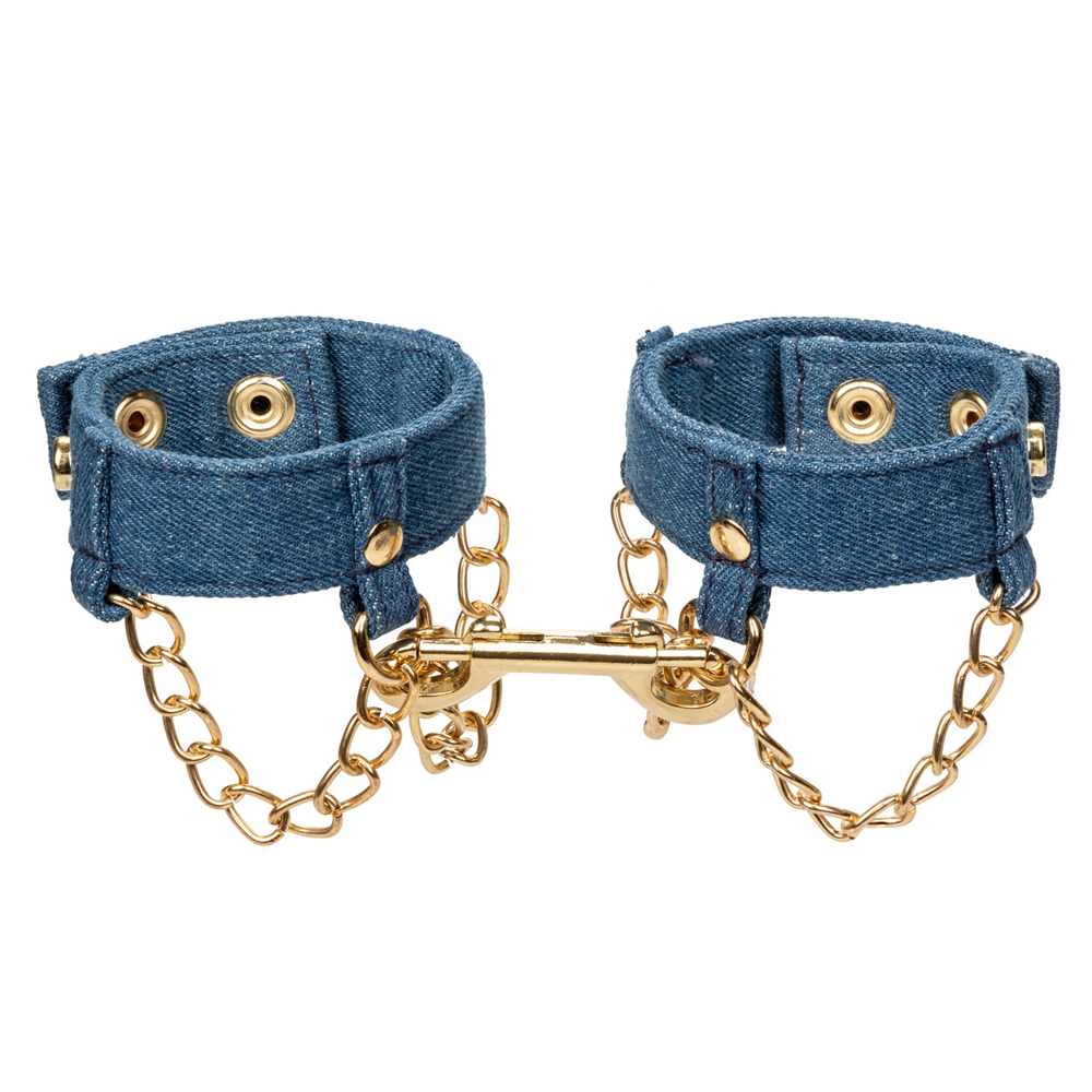 Ride 'Em Premium Denim Collection Wrist Cuffs 2 Ride 'Em Premium Denim Collection Wrist Cuffs - Image 2
