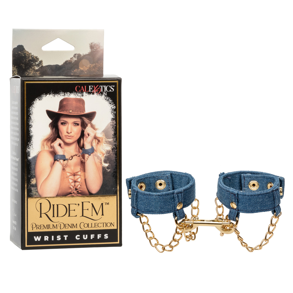 Ride 'Em Premium Denim Collection Wrist Cuffs 1 Ride 'Em Premium Denim Collection Wrist Cuffs