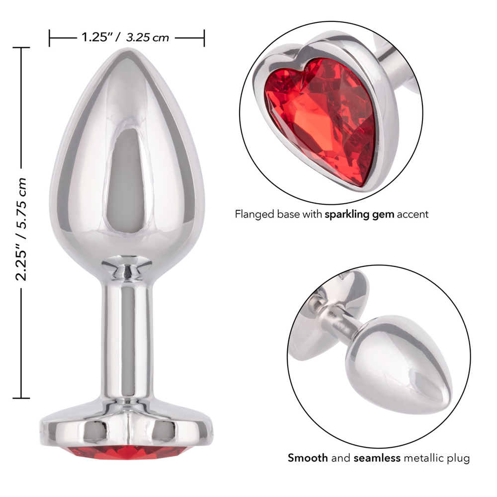 Jewel Small Ruby Heart Plug 3 Jewel Small Ruby Heart Plug - Image 3