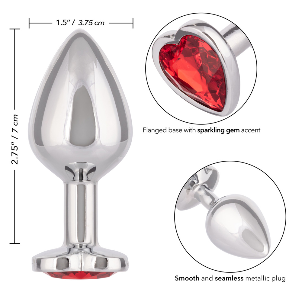 Jewel Large Ruby Heart Plug 3 Jewel Large Ruby Heart Plug - Image 3