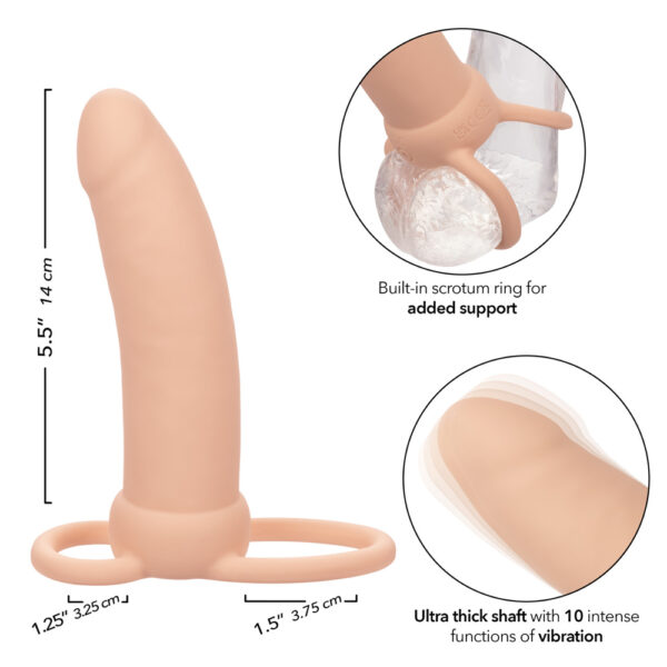 Performance Maxx Rechargeable Thick Dual Penetrator Ivory - Image 3