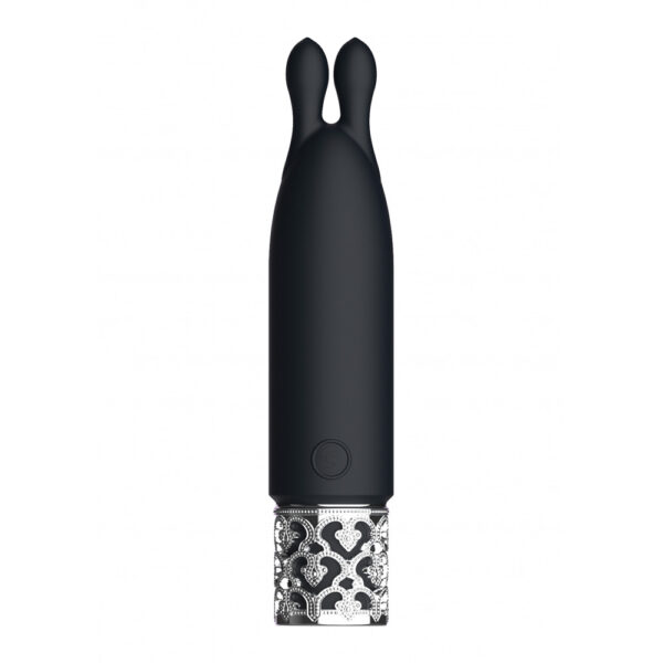 Royal Gems Twinkle Rechargeable Silicone Bullet Black - Image 2