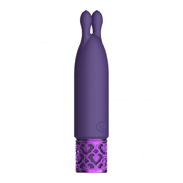 Royal Gems Twinkle Rechargeable Silicone Bullet Purple - Image 2