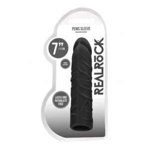 Realrock Penis Sleeve 7" Black