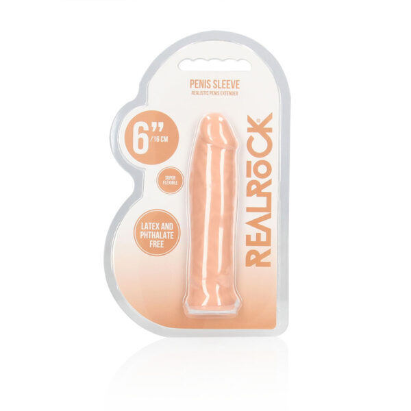 Realrock Penis Sleeve 6" Flesh