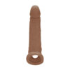 Realrock Penis Sleeve 9" Tan - Image 2