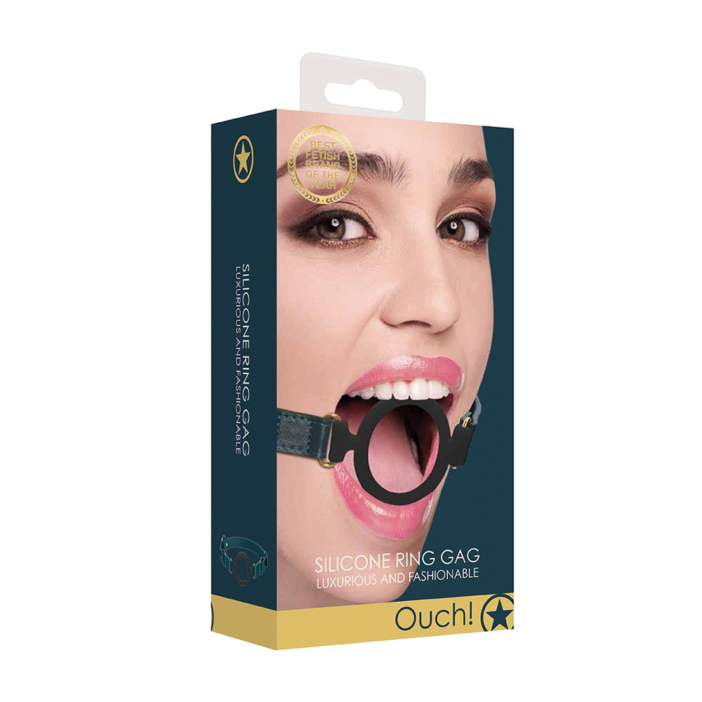 Ouch! Halo Silicone Ring Gag Green 1 Ouch! Halo Silicone Ring Gag Green