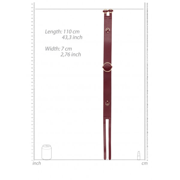 Ouch! Halo Waist Belt L/Xl Burgundy - Image 3