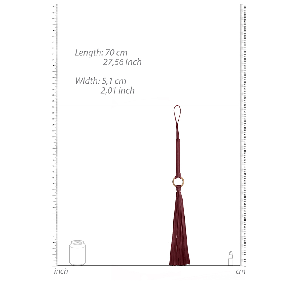 Ouch! Halo Flogger Burgundy 3 Ouch! Halo Flogger Burgundy - Image 3