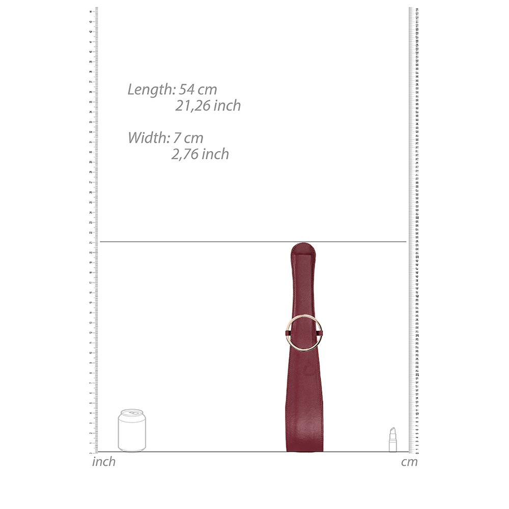 Ouch! Halo Belt Flogger Burgundy 3 Ouch! Halo Belt Flogger Burgundy - Image 3