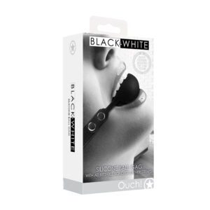 Ouch! Silicone Ball Gag With Adjustable Bonded Leather Straps