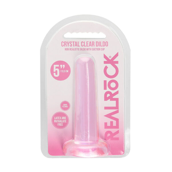 Non Realistic Dildo With Suction Cup 5.3" Pink