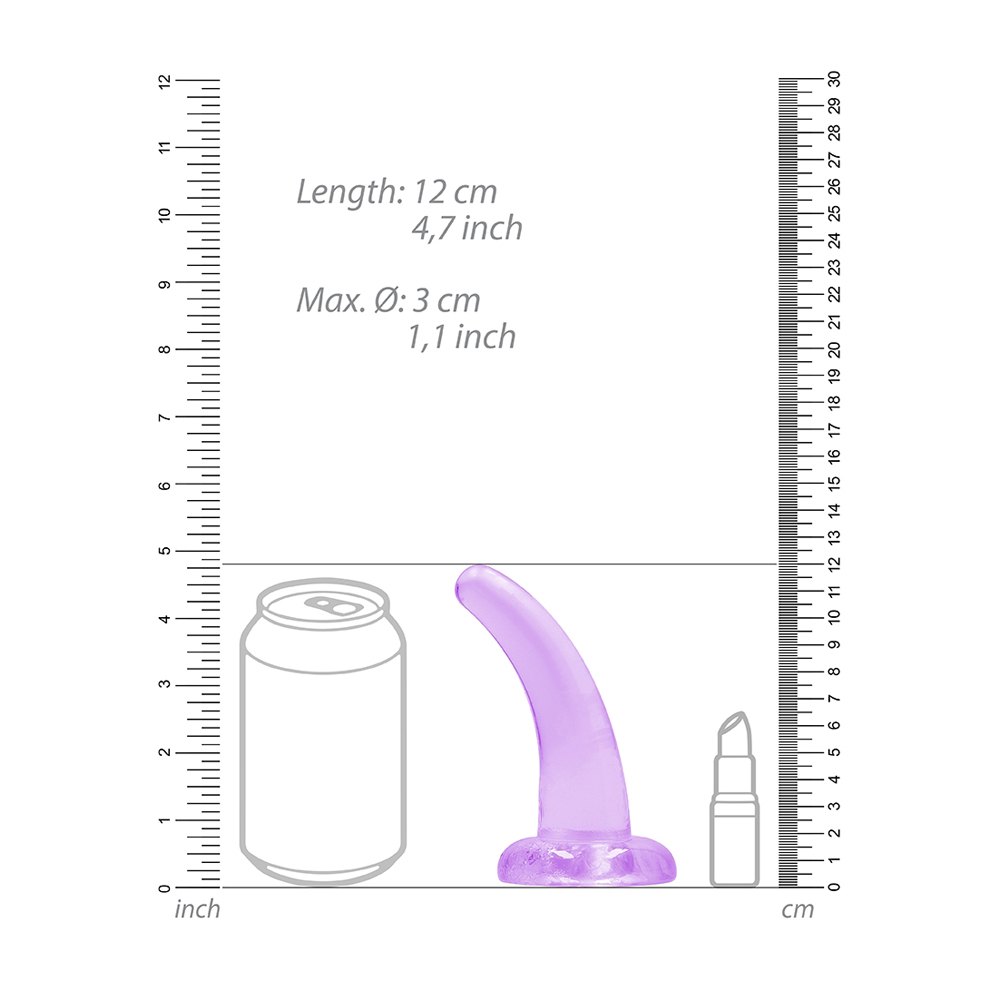 Non Realistic Dildo With Suction Cup 4.5" Purple 3 Non Realistic Dildo With Suction Cup 4.5" Purple - Image 3